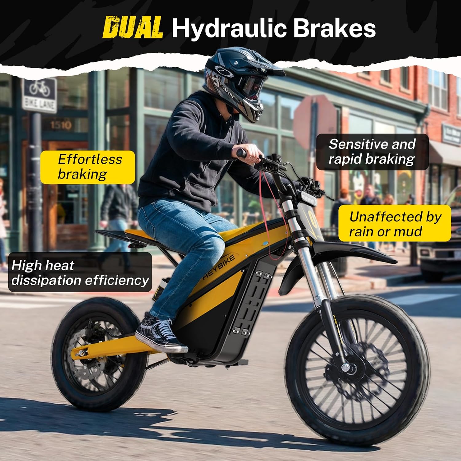  Electric Dirt Bike, 4160W 1352WH Electric Motorcycle, Up to 45 MPH thumbnail