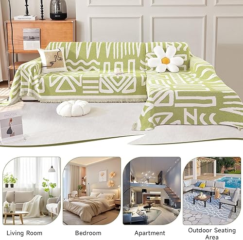 Vista 60 de VClife - Funda para sofá de 2 plazas o modular, de felpilla, antideslizante, lavable, apta para perros, protectora, caqui, 71 x 118 pulgadas 0 0