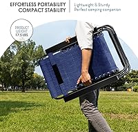 Vista 8 de Nestl Zero Gravity - Juego de 4 sillas de patio al aire libre con almohadas y bandejas portavasos, silla de campamento reclinable de malla de acero