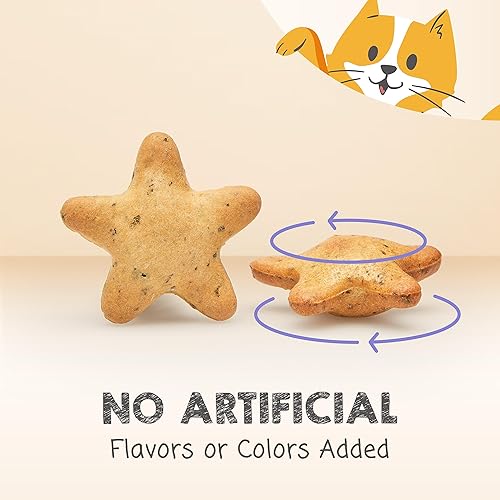 Miniatura 5 de Starry Spinners - Golosina para gatos, bolsa de 1.25 onzas, regalo 2 en 1 y juguete hecho con pollo real, hígado de pollo y hierba gatera, fomenta