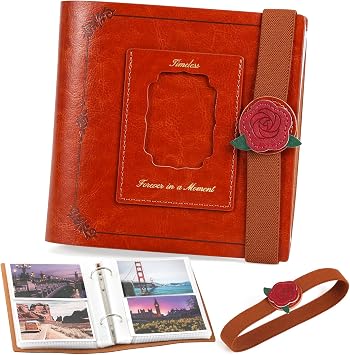 240 Pockets Photo Album For Polaroid Pictures, The Perfect Instax Mini Compatible Photo Book To Store Picture Or Trading, Instax Wide Photos Album For Women GirlsRose