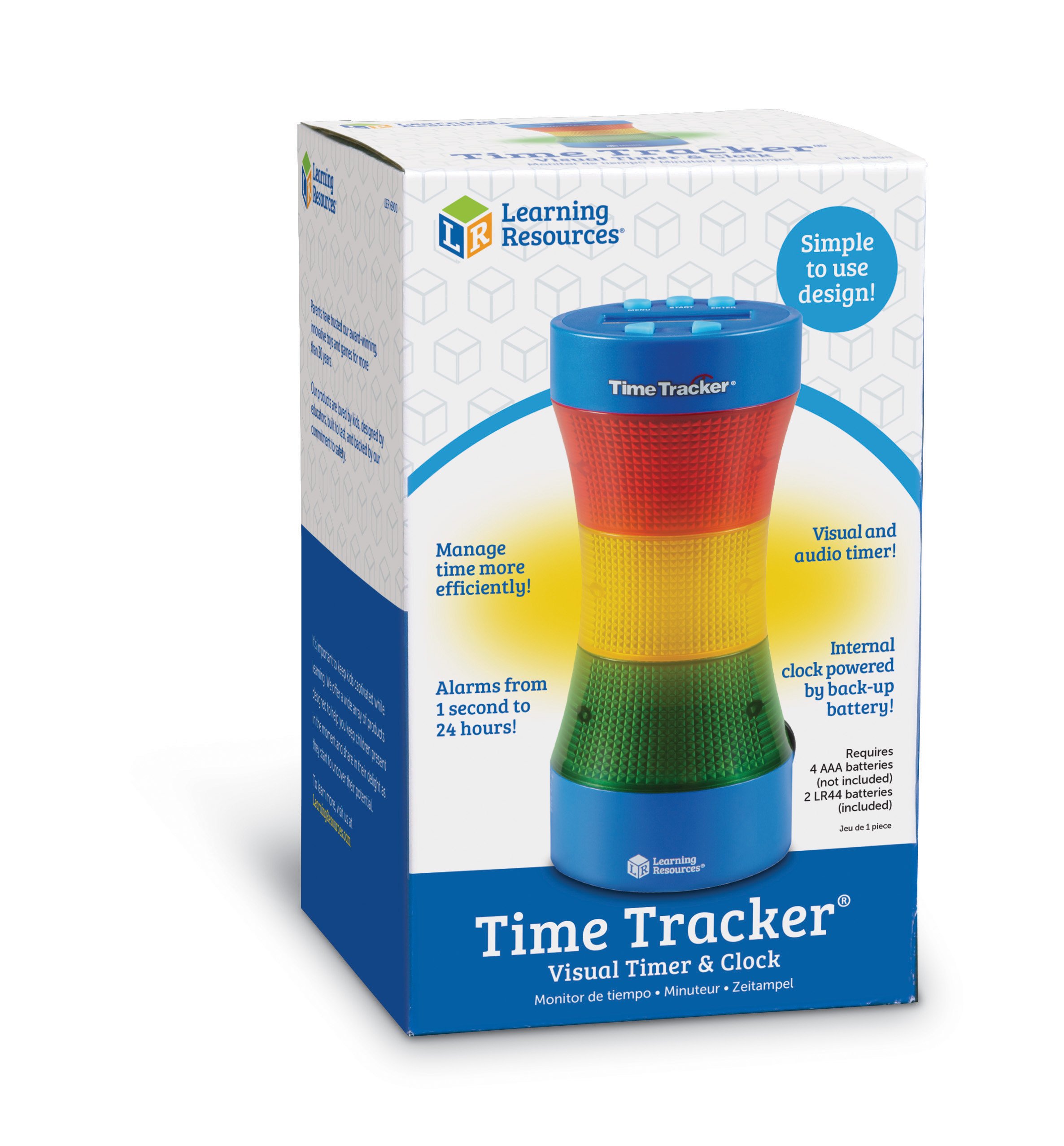 Learning Resources Visueller Timer Ampel Lernuhr mit Signalton für Fokus