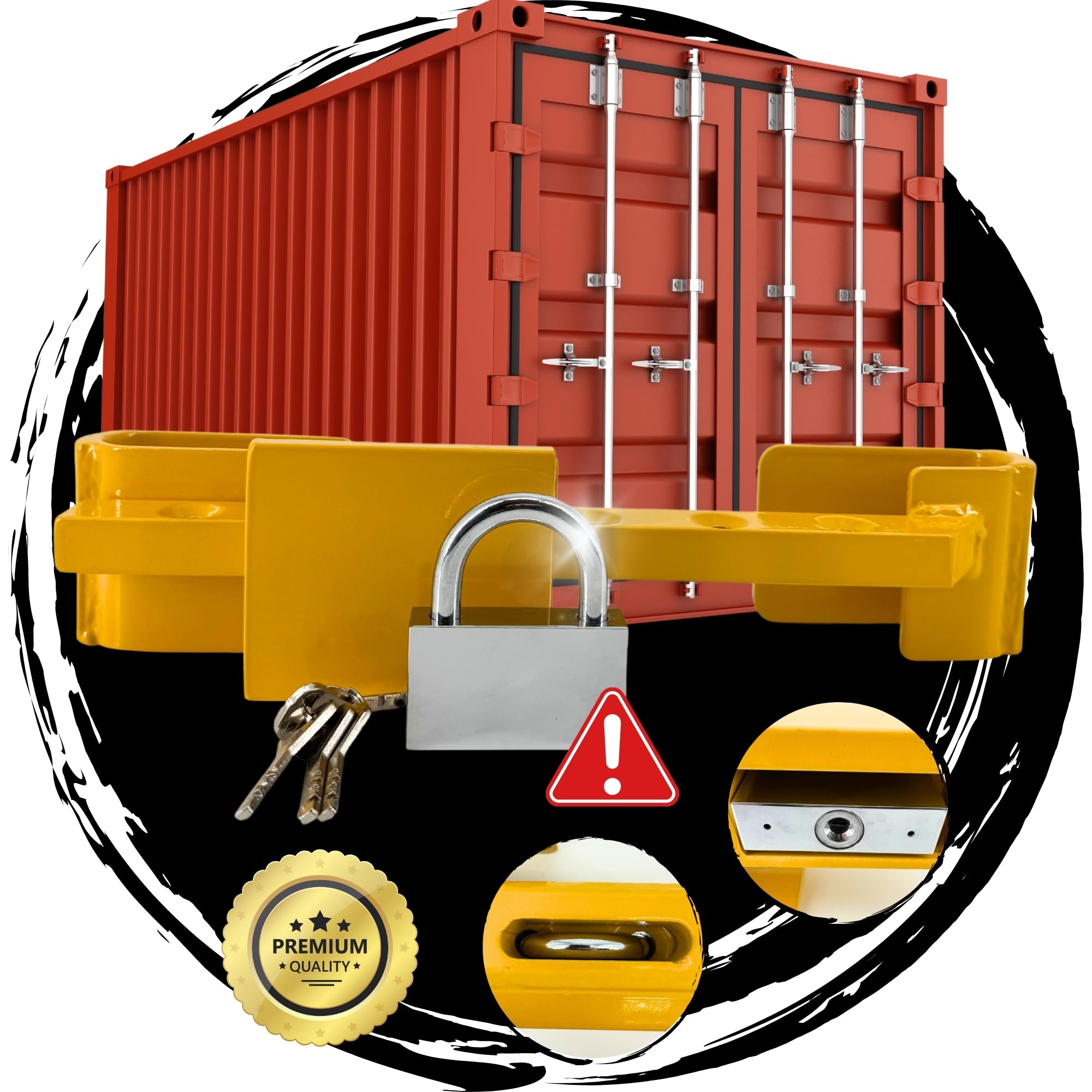 Tenzo-R Vorhängeschloss Hochsicherheits Containerschloss aus gehärtetem Tenzo-R Vorhängeschloss Hochsicherheits Containerschloss aus gehärtetem