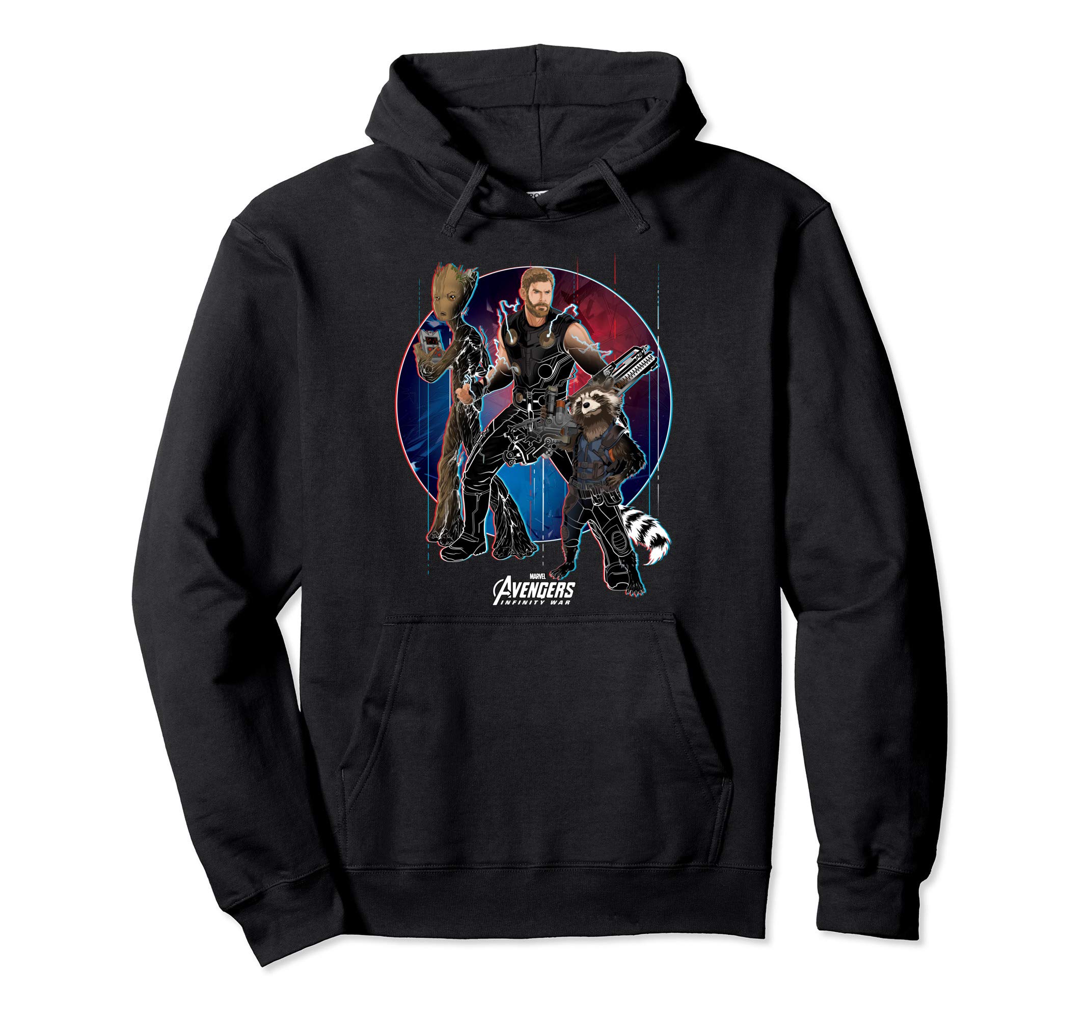 MarvelAvengers Infinity War Groot Trio Graphic Hoodie Pullover Hoodie