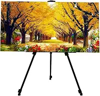 Cavalete para Pintura Tela Portátil e Ajustável, Altura Regulável de 43 a 167 cm, Leve, Dobrável e Resistente, Ideal para cavalete para pintura infantil, tela de pintura grande