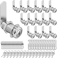 Vista 13 de Cerradura de leva de gabinete con llaves iguales, cilindro de 1-1/8" (longitud) se adapta a un grosor máximo del panel de 7/8", juego de reemplazo