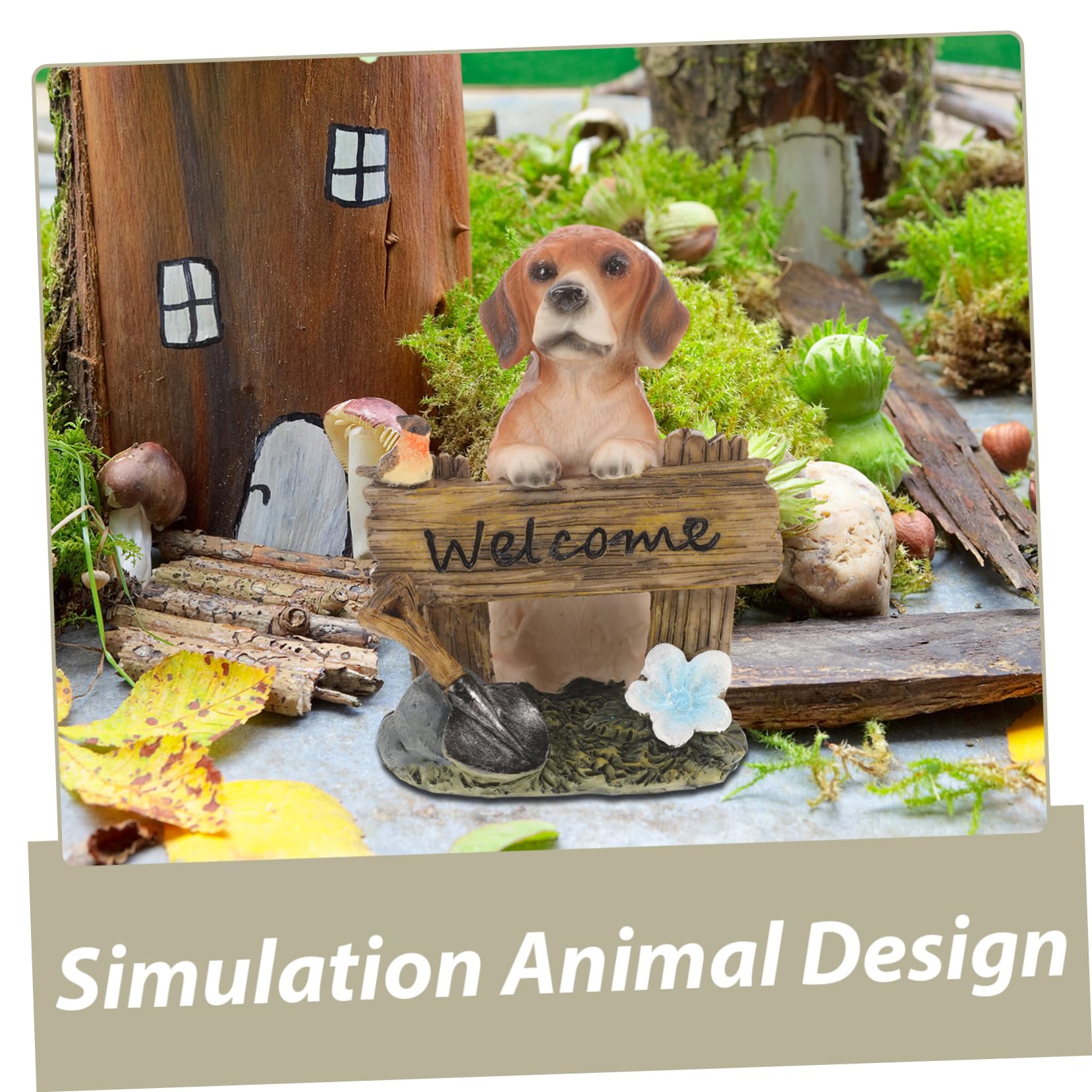 YARNOW 3 Pièces décorations de Jardin balles pour Chiens pour Chien Jouets pour s Tapis Pipi pour Figurine Animaux Figurines Animaux Faux décoration de résine