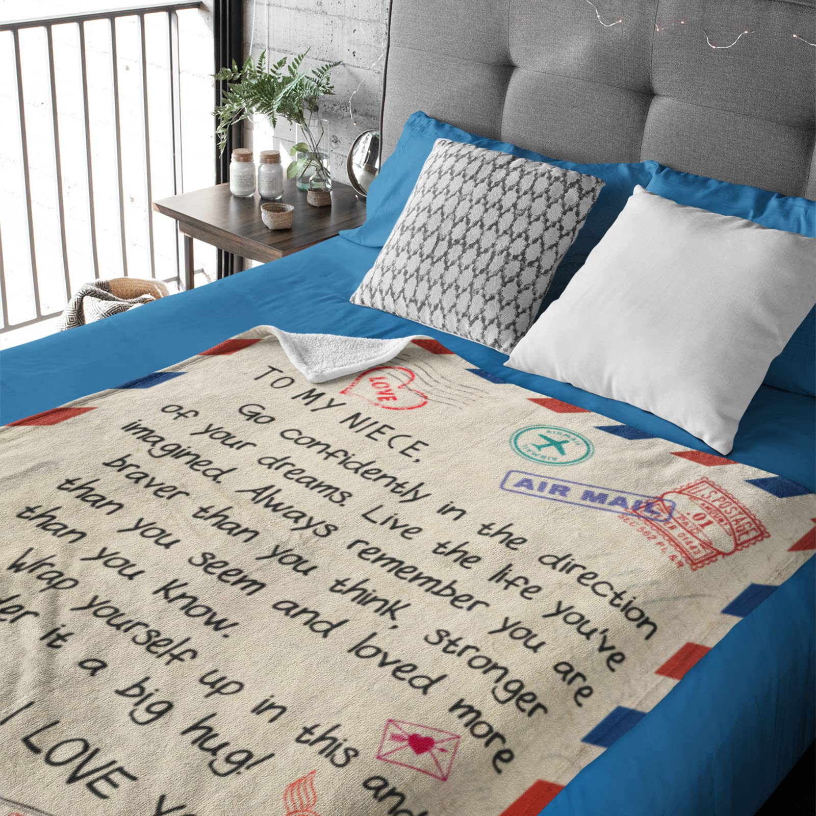 Coperta Morbida Personalizzata Per Nipote – Regalo Da Zia/Zio 152x127 Cm – Frasi Speciali