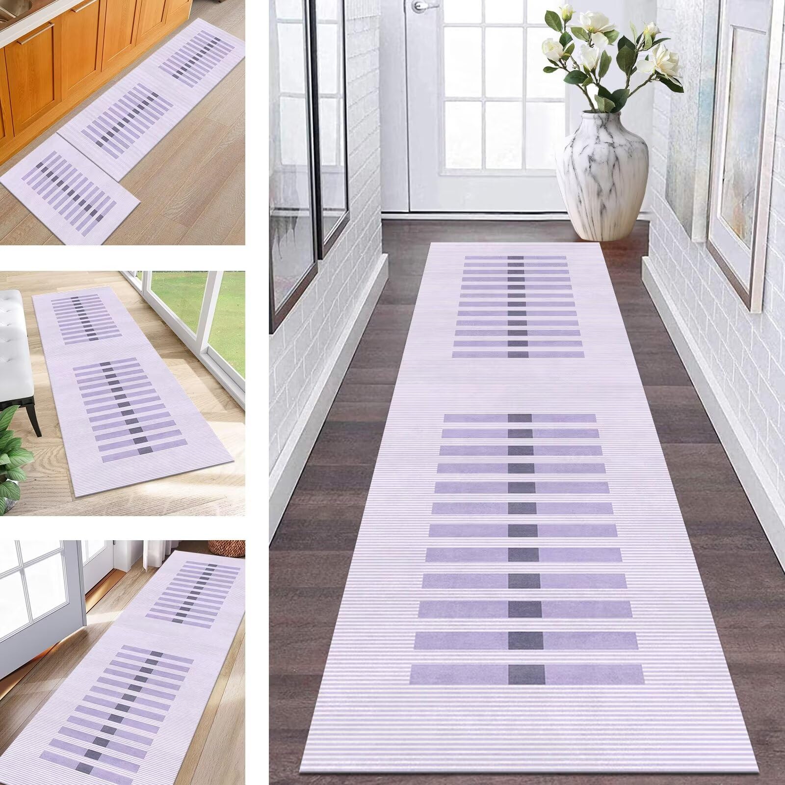 Tapis de Couloir Dos en Particules de Caoutchouc pour Finir les Glissades