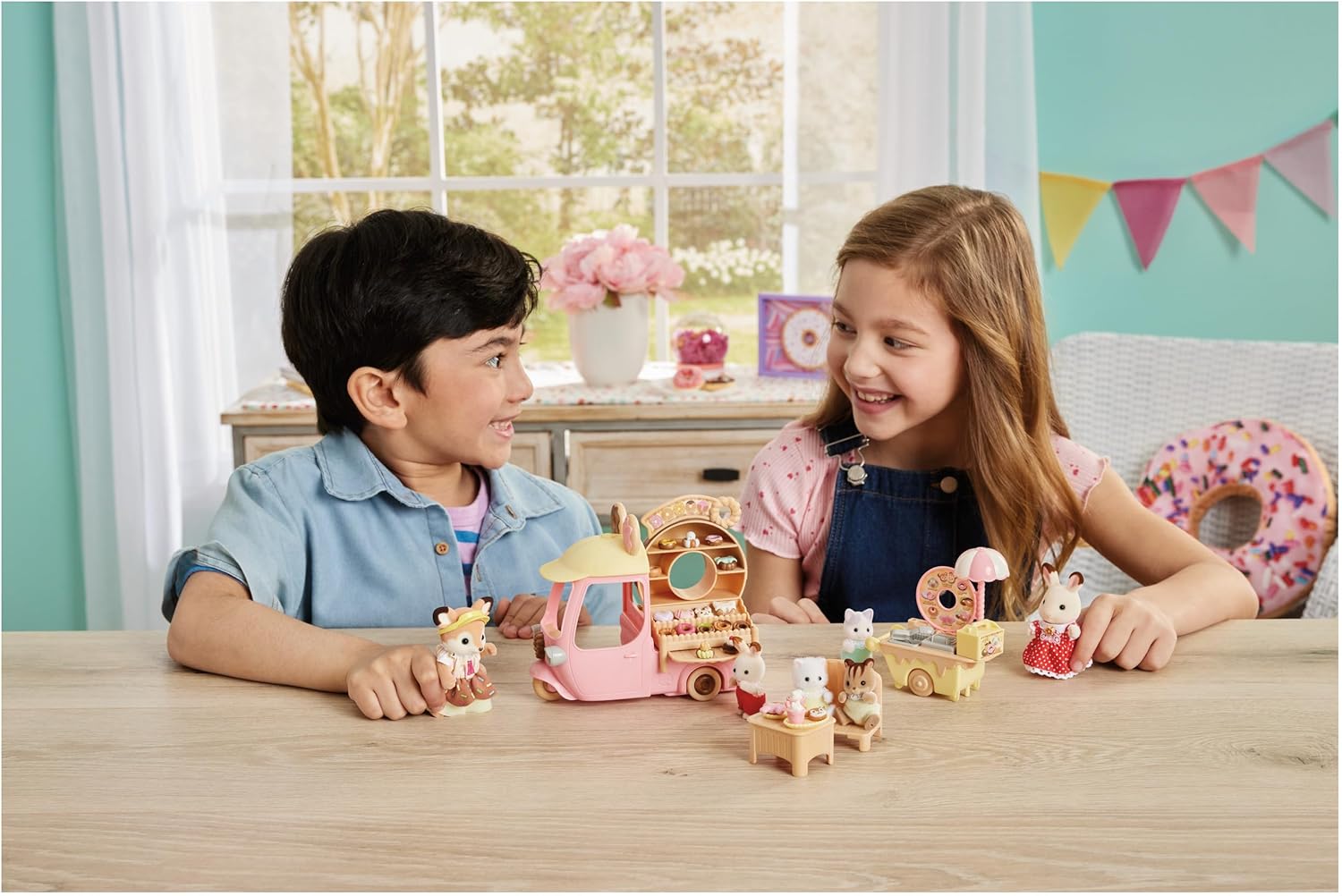 Calico Critters Dip Dip Donuts Wagon