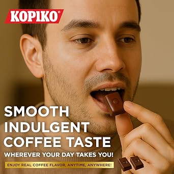 Kopiko Coffee Candy Bold-Tasty Hard Candy from Indonesia with Real Coffee Extract A Satisfying Boost for On-the-Go Energy (28.2oz Jar)