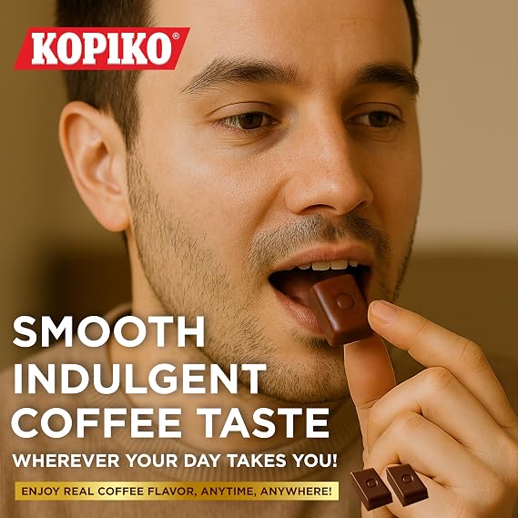 Kopiko Coffee Candy Bold-Tasty Hard Candy from Indonesia with Real Coffee Extract A Satisfying Boost for On-the-Go Energy (28.2oz Jar)