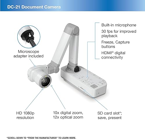 Vista 3 de Epson Cámara de documentos de alta definición DC-21
