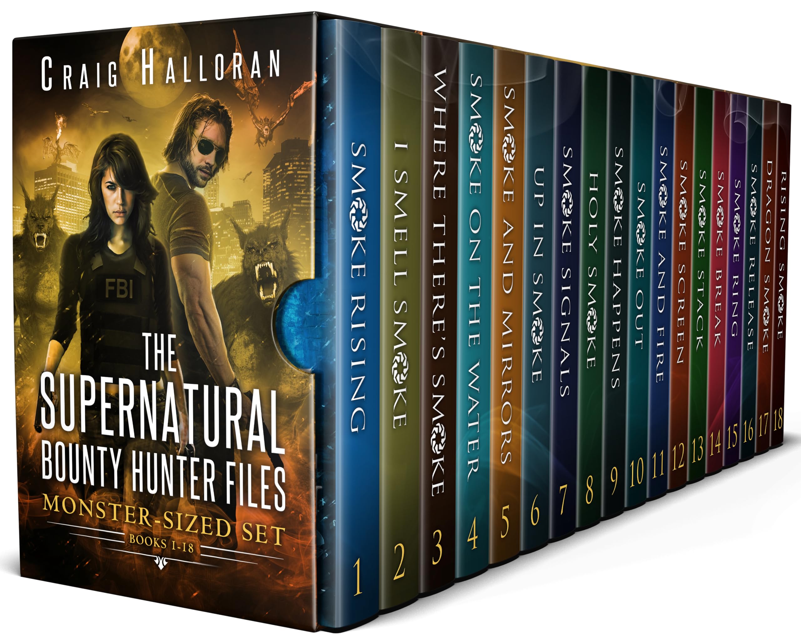 Book cover for The Supernatural Bounty Hunter Files: Monster-Sized Set: Books 1-18