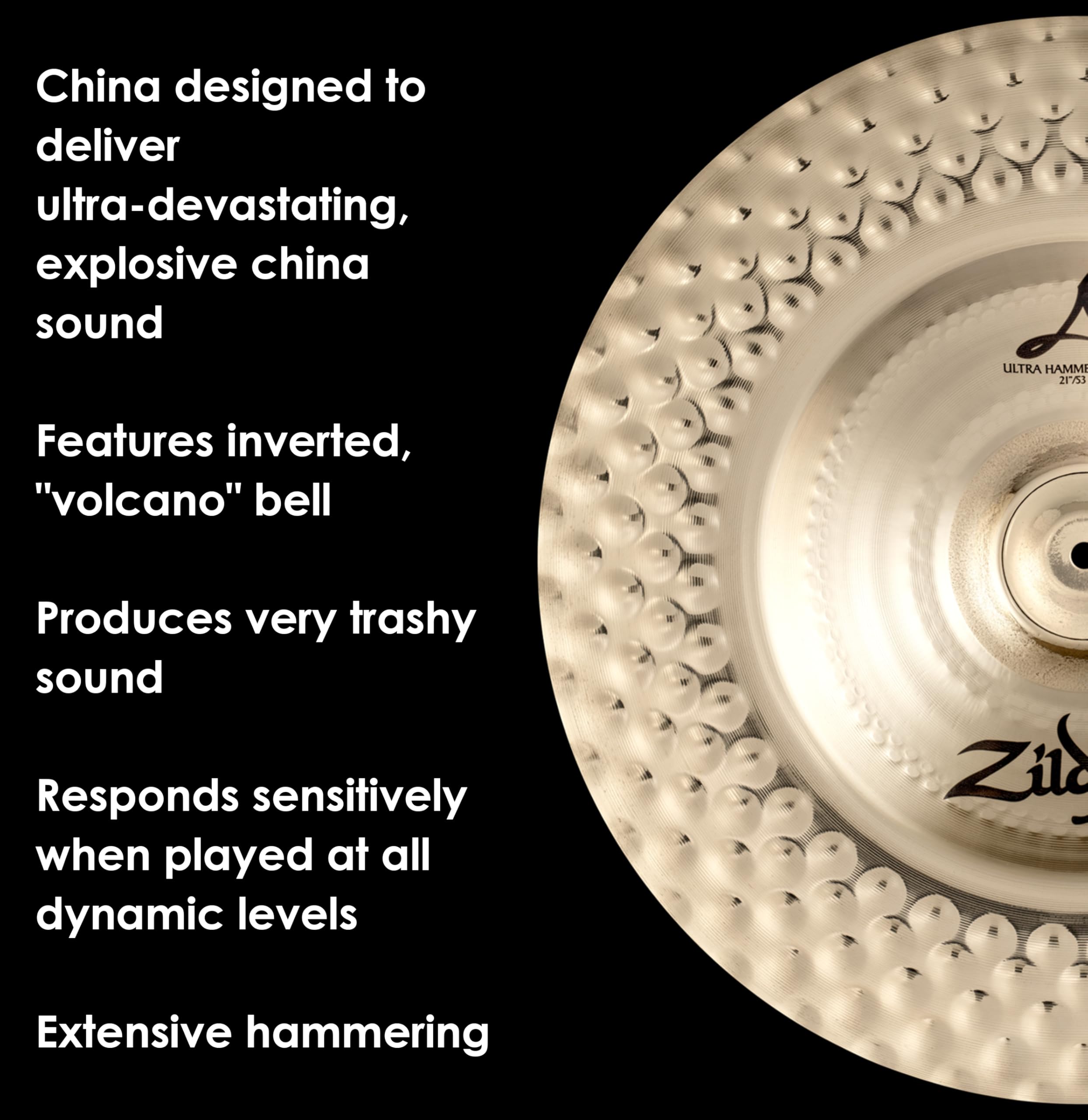 Avedis ZILDJIAN Aジルジャン ウルトラハンマードチャイナ 21 A Zildjian Ultra Hammered Chinas