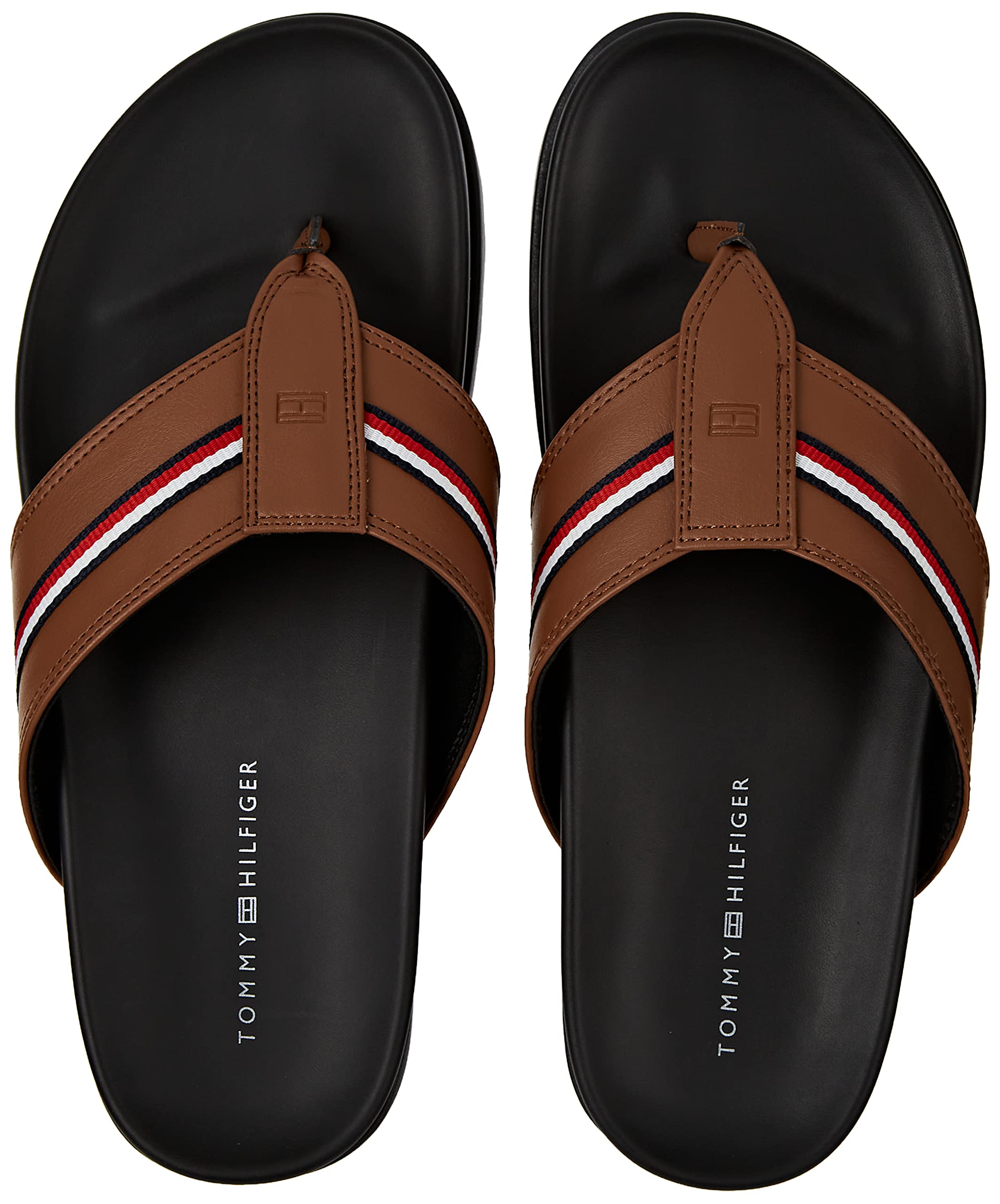 Tommy Hilfiger Herren Hilfiger Leather Toe Post Sandal Fm0fm04460Zehentrenner