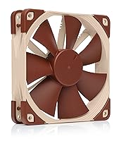 Vista 1 de Noctua NF-F12 5V, ventilador silencioso premium con cable adaptador de corriente USB, 3 pines, versión de 5 V (4.724 in, marrón)