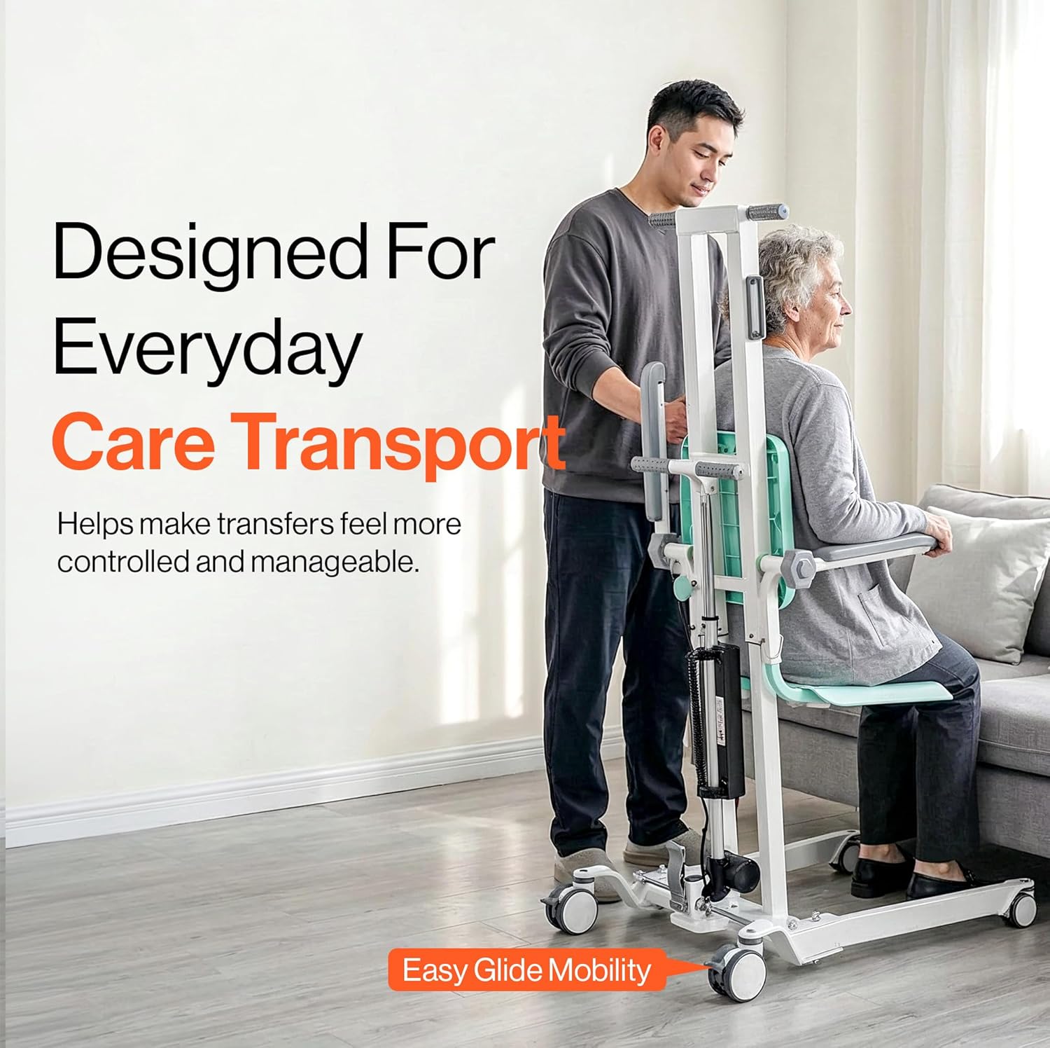 SuperHandy Portable Floor & Bath Lift & GoRise Electric Floor to Stand Lift – 500 Lbs Capacity [Bundle]