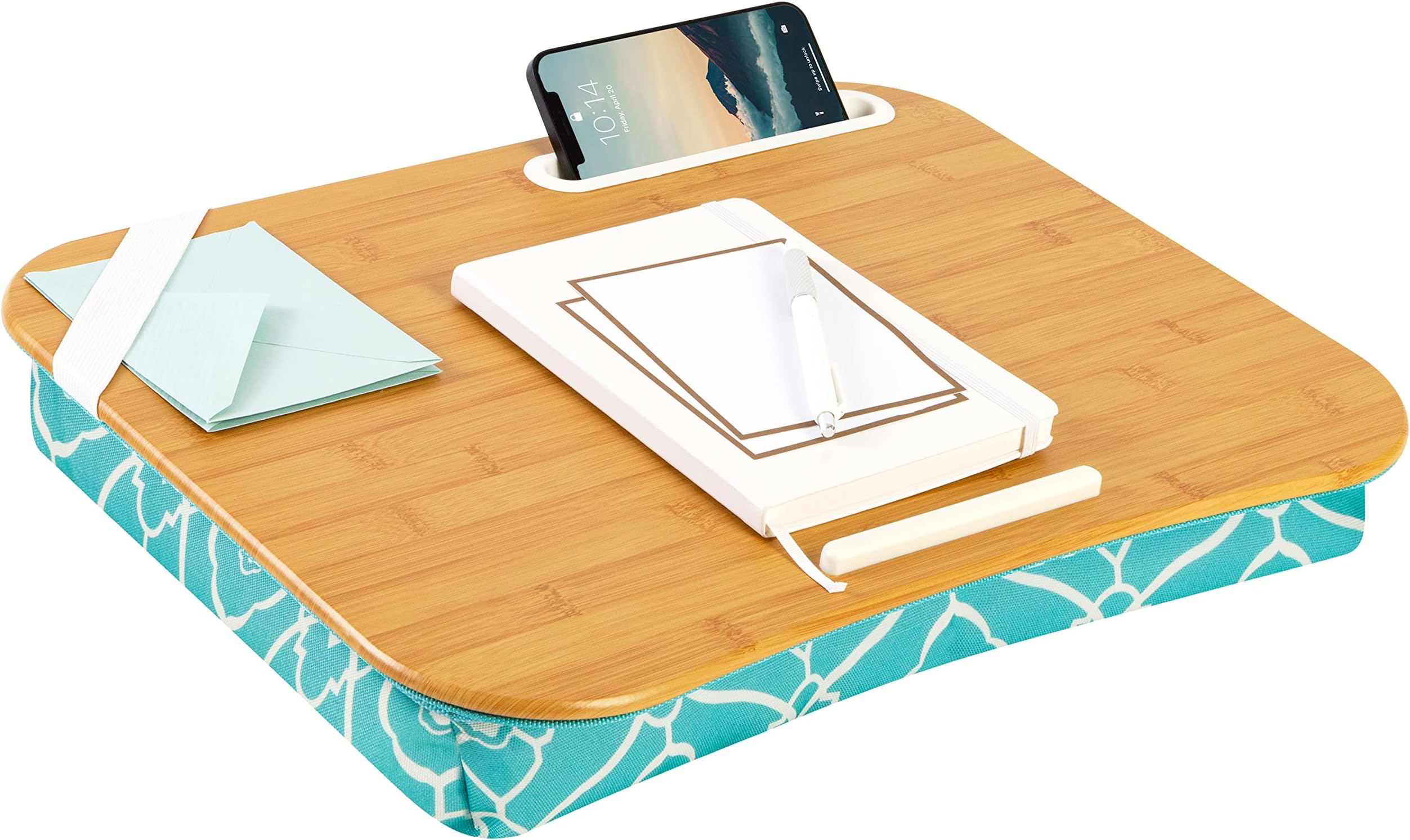 LAPGEAR XL Designer Lap Desk with Phone Holder and Device