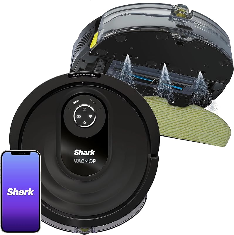Shark AI VACMOP RV2000WD Robot aspirador y trapeador conectado a Wi-Fi con navegación LIDAR