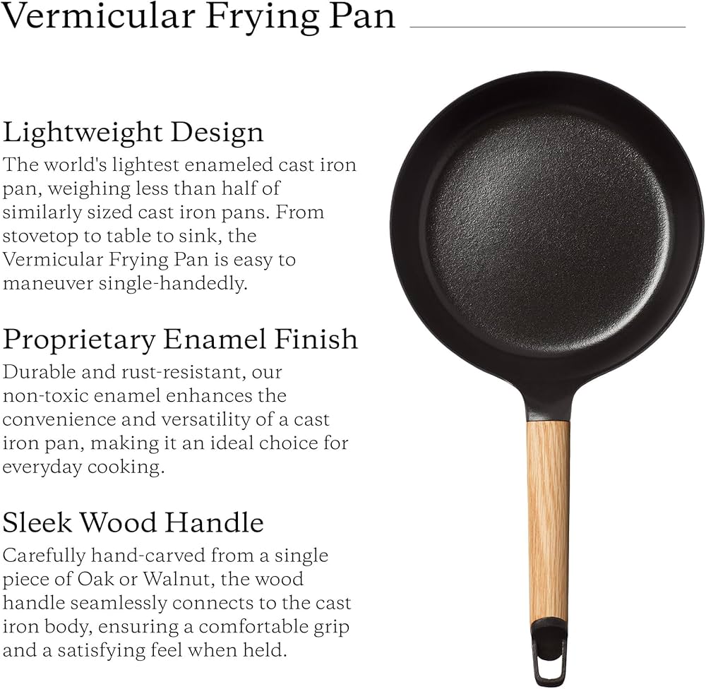 調理器具 NEIGHBORHOOD NH X VERMICULAR FRYING PAN Vermicular Frying Pan with Glass Lid | 20cm (7.9”) | Oak Wood