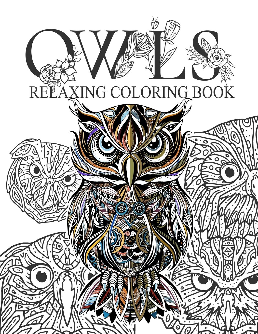 Owls Relaxing coloring book: Owls Adult Colouring Book: Relaxing Designs to Color for Adults,More than 30 designs: 2