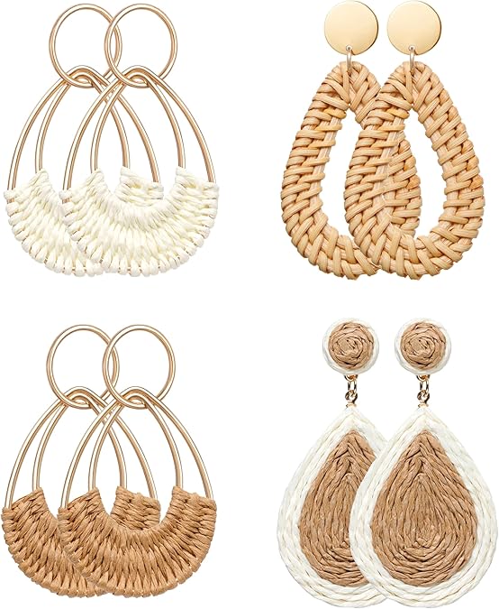Assorted Woven Statement Earrings Collection by Fashion by Azalea