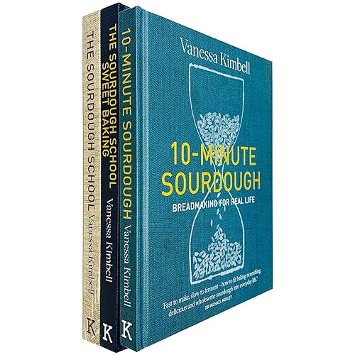 The Sourdough School, The Sourdough School: Sweet Baking, 10-Minute Sourdough 3 Books Collection Set By Vanessa Kimbell