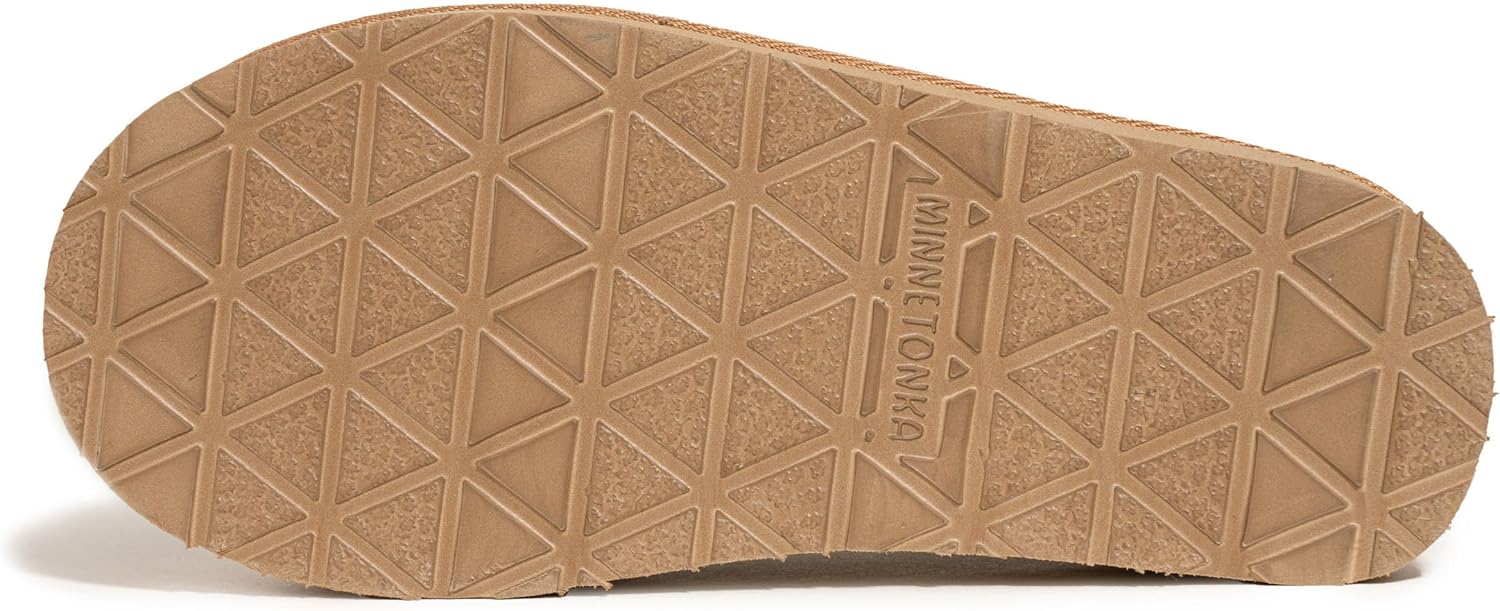 Minnetonka Women's Stefanie Suede Slip On Clog Scuff Slipper