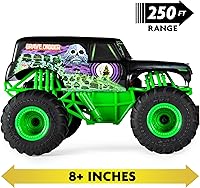 Vista 5 de Monster Jam - Camión monstruo de control remoto oficial Grave Digger, escala 1:24, 2,4 GHz, juguetes para niños y niñas a partir de 4 años
