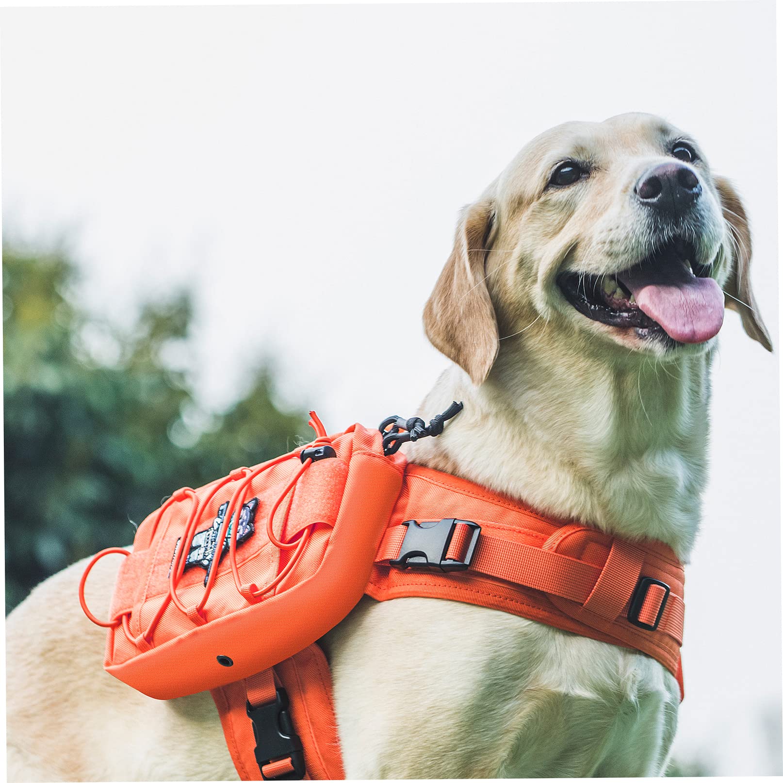 OneTigris Mammoth - Sac à dos pour chien, version 2.0, pour chiens de taille M/L (L, orange)