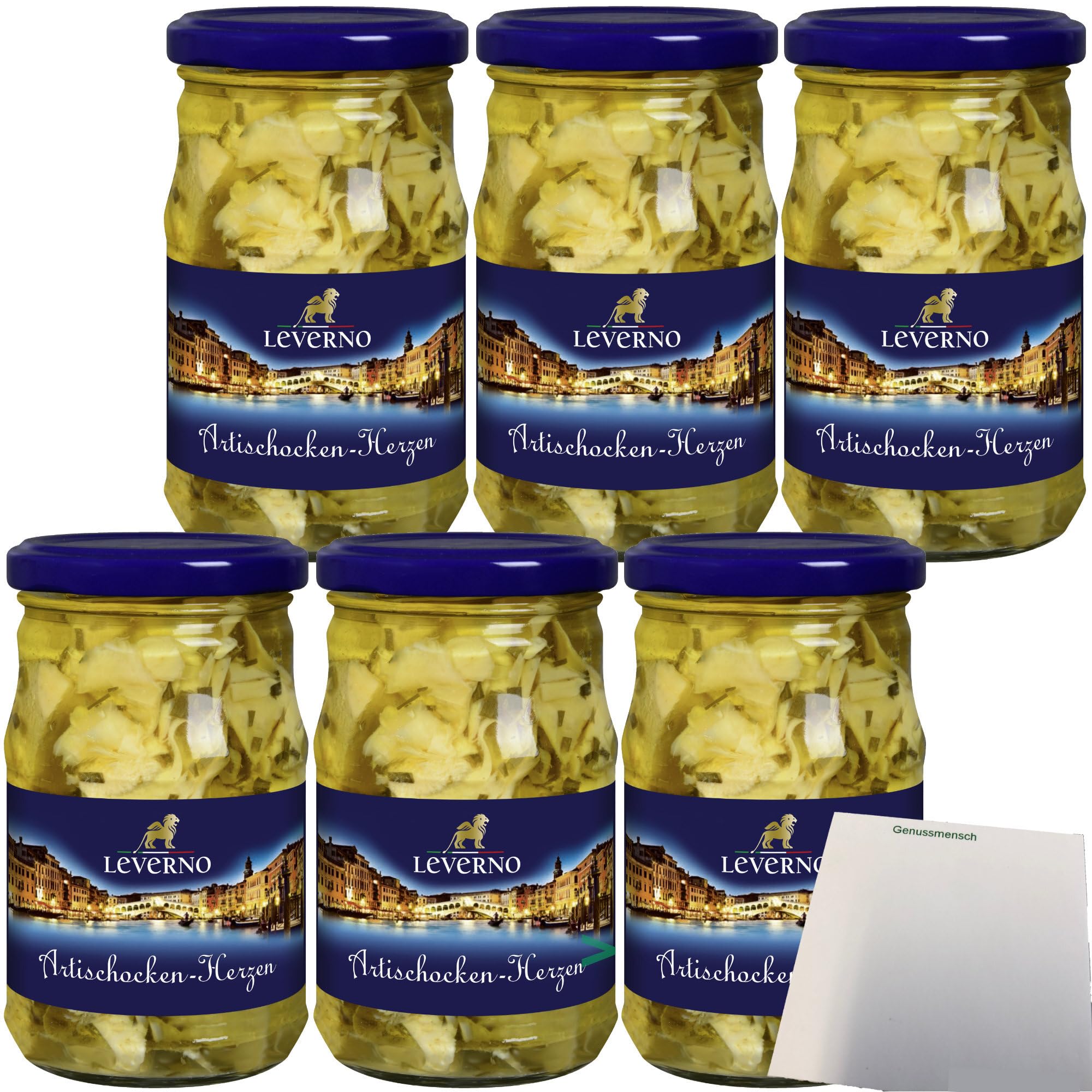 usy Bundle Leverno Artischocken Herzen in Öl 6er Pack (6x280g Glas)