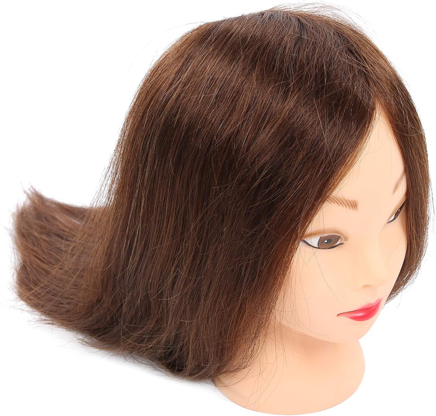 Mannequinkopf Für Die Kosmetikpraxis, Friseur-trainingskopf, Kosmetik-Übungskopf, Kosmetik-haartraining Mit Halterung Für Das Haarstyling-Training.