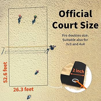 Amazon | SandVoll ビーチバレーボールライン 砂用 - ポータブル