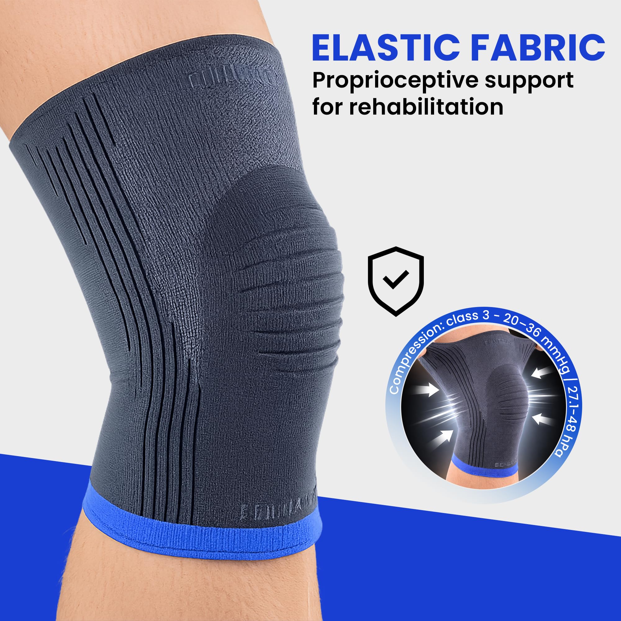 GenuAction wsparcie kolan (rozmiar 2: obwód kolan 35-37 cm)