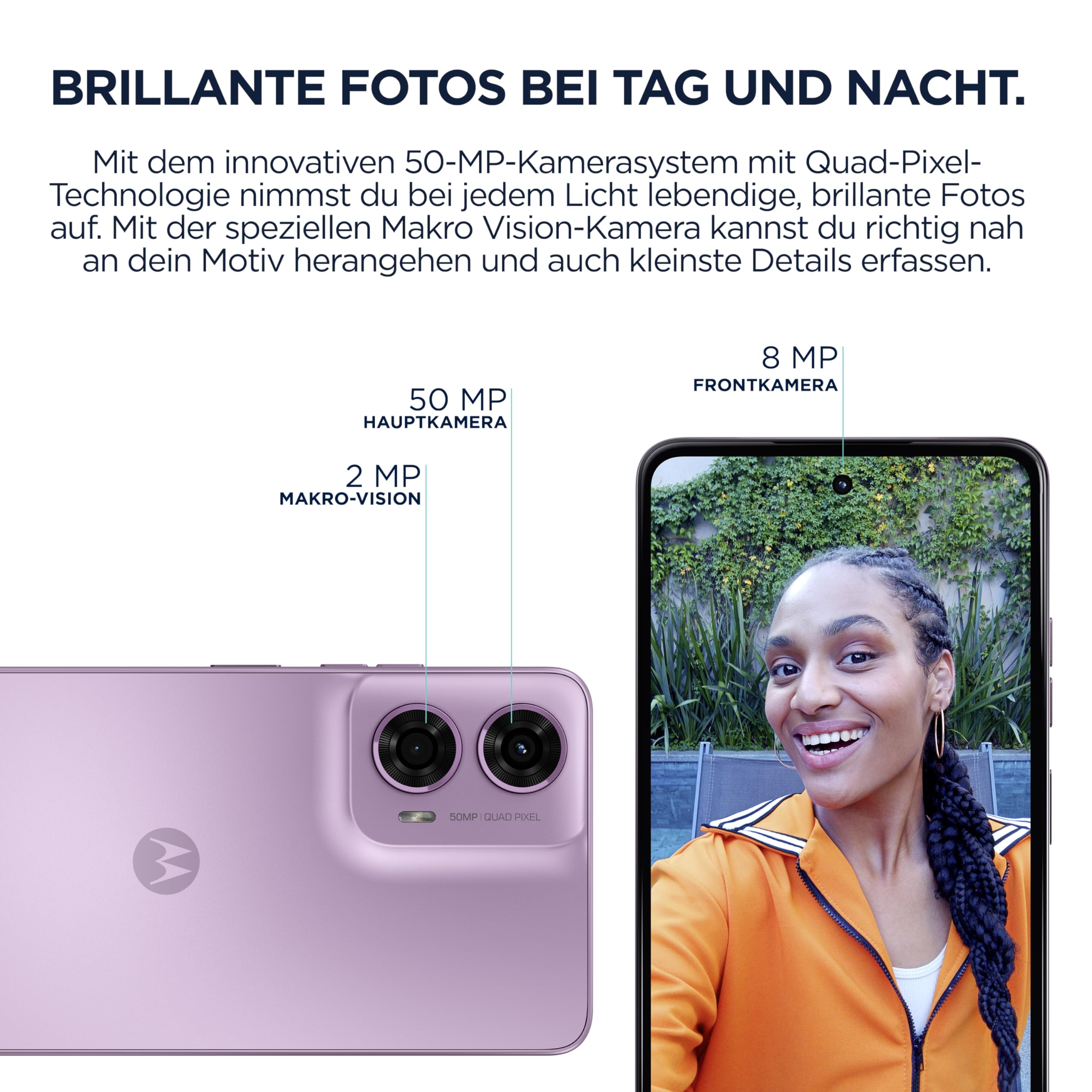Motorola Moto g24 akıllı telefon (6,56 inç HD+ ekran, 50 MP kamera