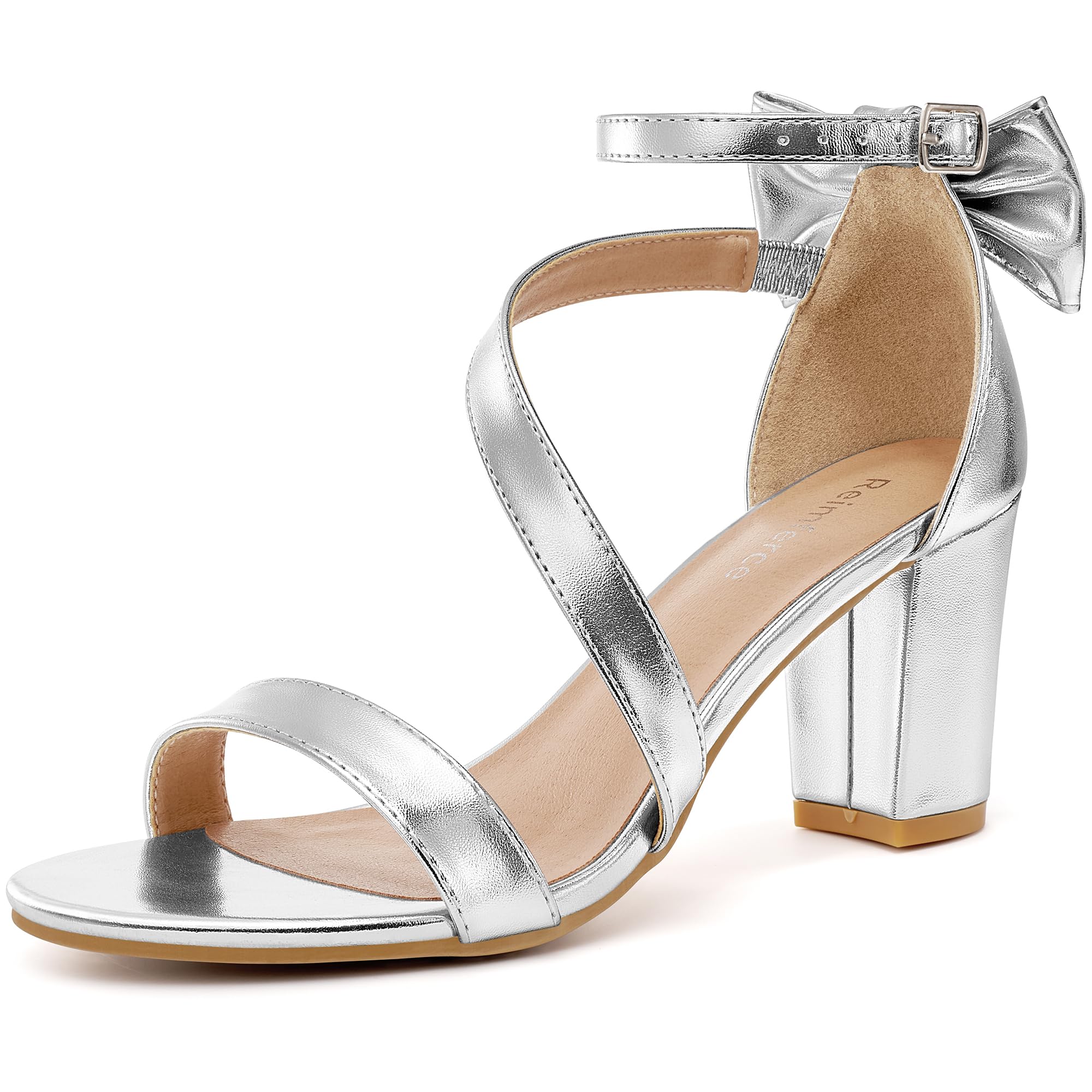 Reimferce Comfortable Block Heels for Women: Cushioned Insole