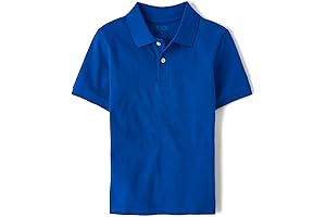 Kids School Uniform Short Sleeve Pique Polo Shirts