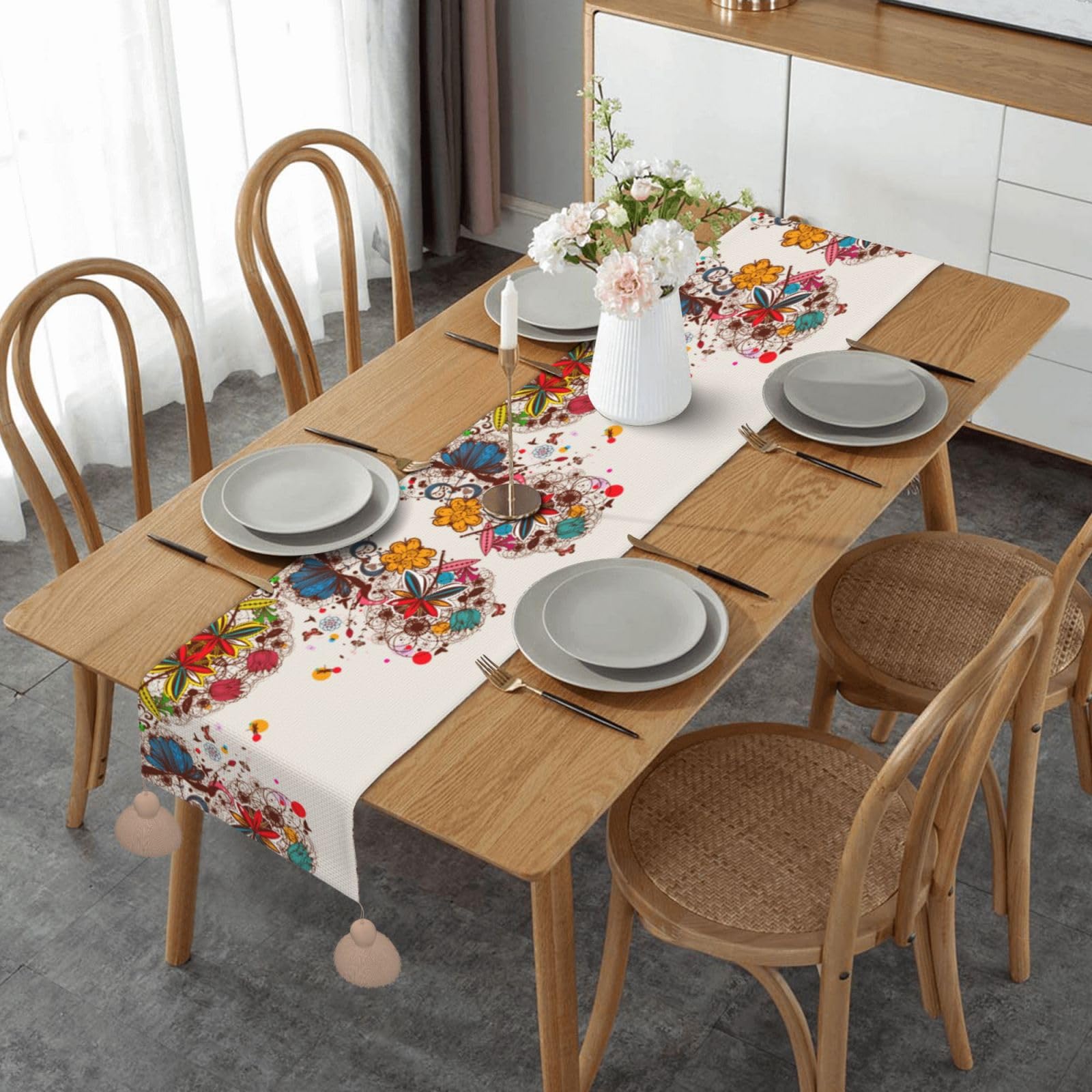 Chemin de table papillon pour décoration de mariage et repas de fête