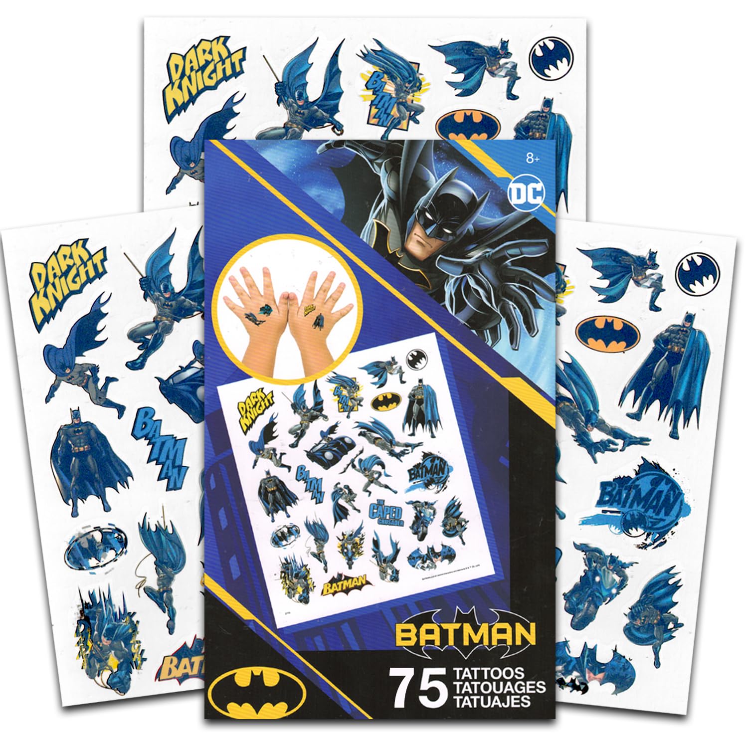 BATMAN Trends Int. DC Comics Temporary Tattoos - Pack of 75