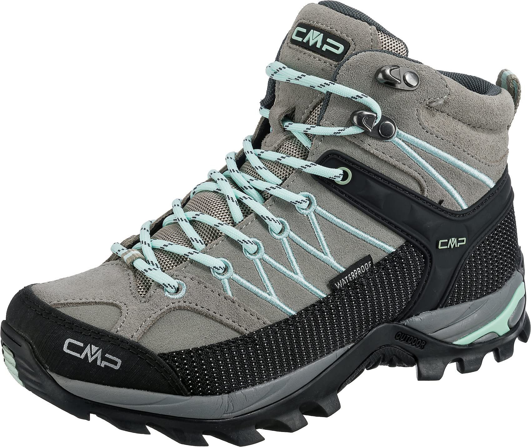 CMP Rigel Mid Wmn Trekking Shoes Wp Sand-Malva UK 5