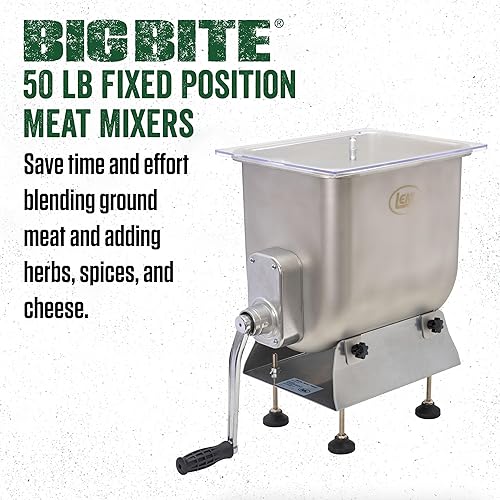 Miniatura 10 de LEM Products 1733 Big Bite - Molinillo de carne de posición fija (25 libras)