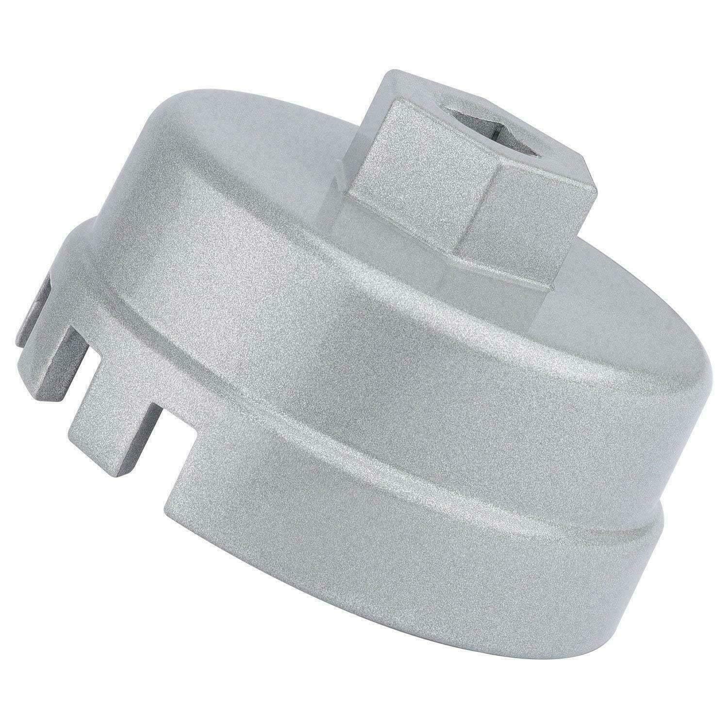 VISVIC Oil Filter Wrench, Fits for Toyota, Lexus, Scion 1.8L 4 Cylinder, 64mm 14 Flute 6 Slot Oil Filter Wrench Cap Housing Removal Tool, 903-QP-001