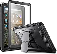 Vista 1 de Fintie Funda para tablet Yaxa Fire HD 10 y 10 Plus (versión 11ª generación 2021), [Tuatara] Funda híbrida resistente con protector de pantalla