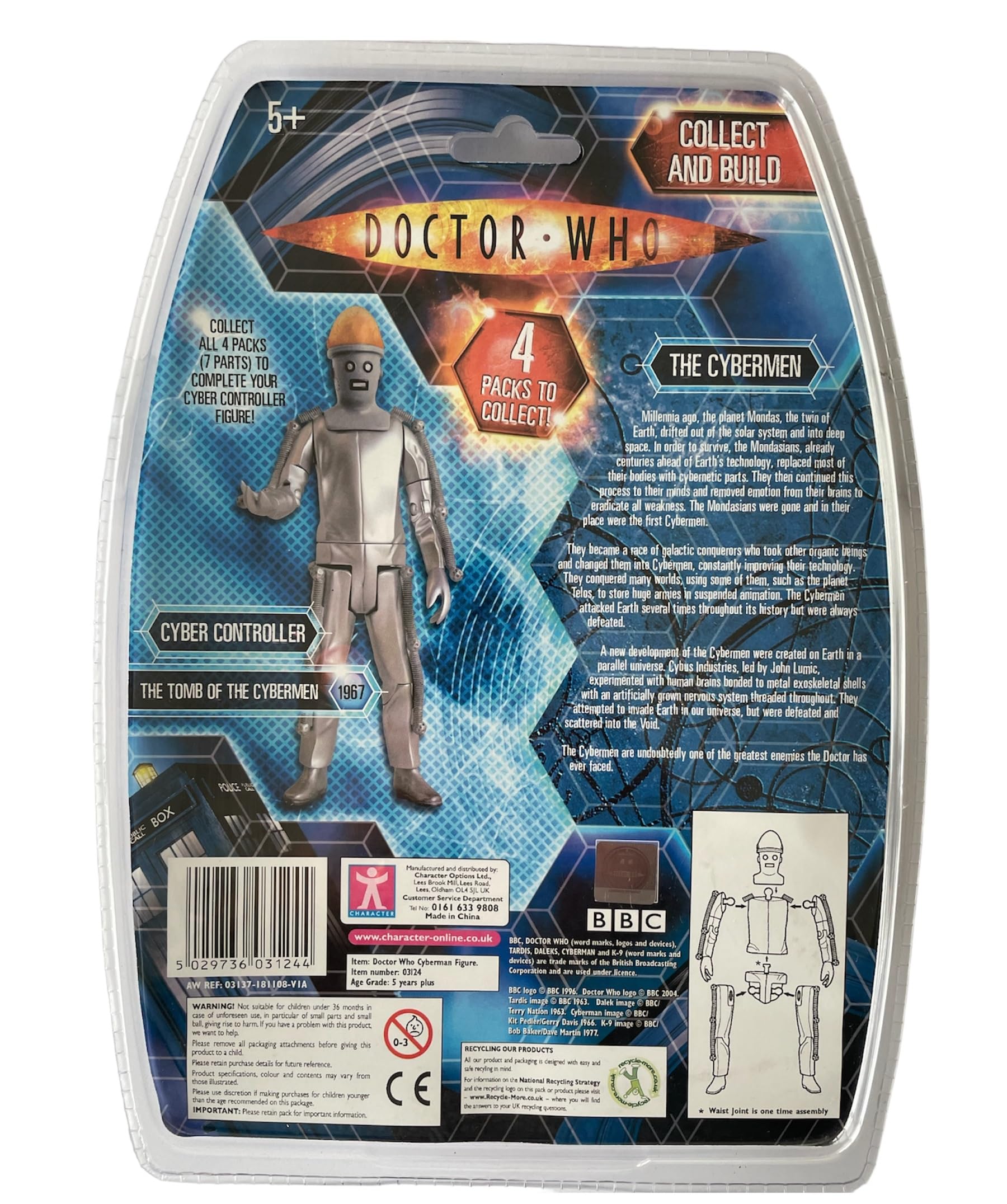 Doctor Who Classic Cyberman From 