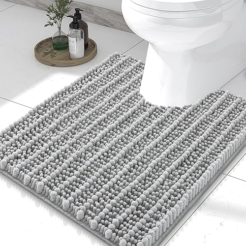 Miniatura 273 de Smiry Alfombras de Baño 24 x 16 pulgadas, Tapetes de Baño de Chenilla Extra Suaves y Absorbentes, Respaldo de Goma Antideslizante, Lavable a Azul