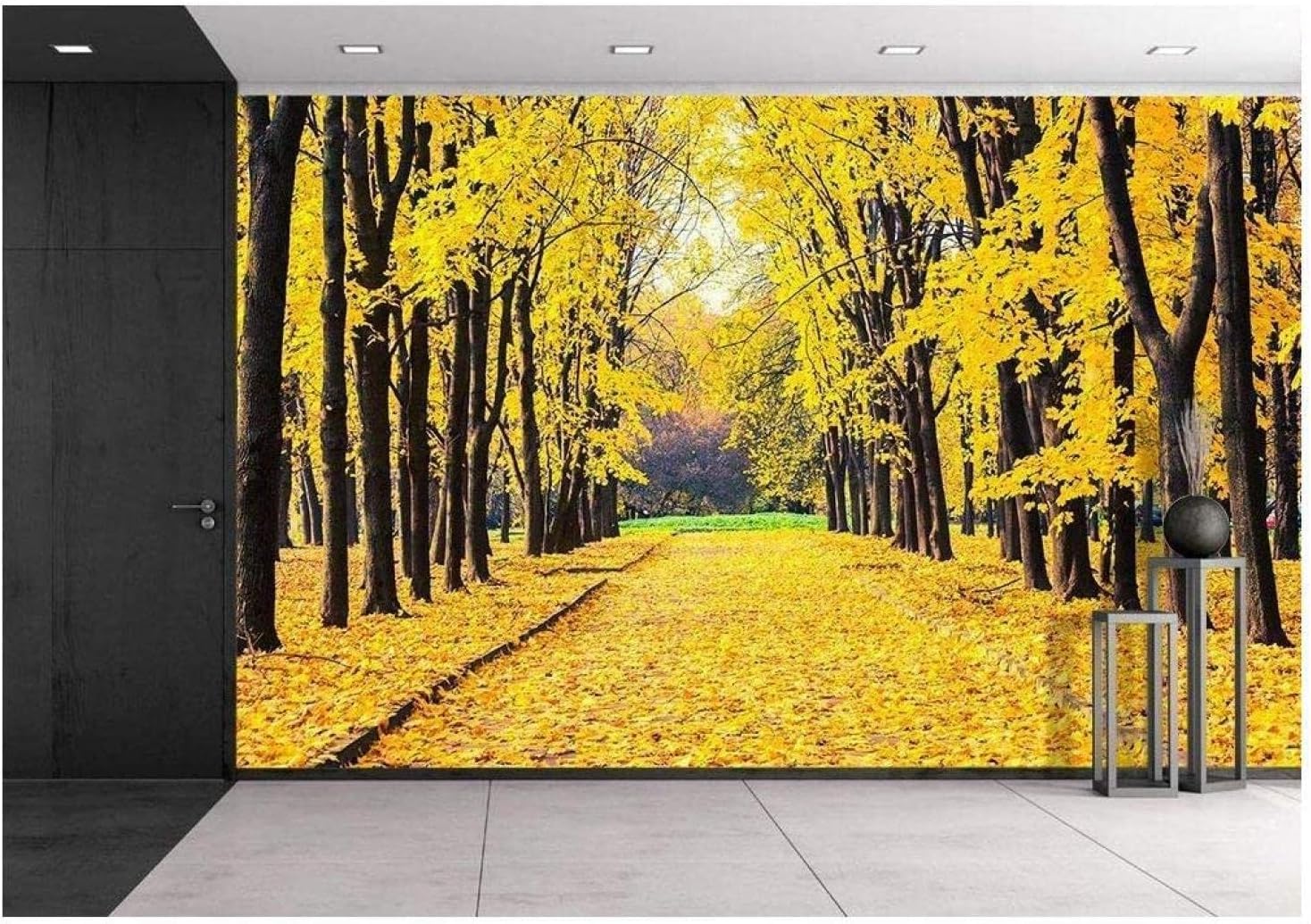 Papier peint amovible pour masquer un mur et décorer la chambre
