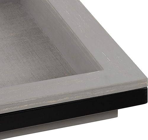 Miniatura 20 de Kate and Laurel Lockridge - Sofá industrial moderno de madera y metal, mesa auxiliar plegable, color marrón rústico claro y negro Natural,Negro