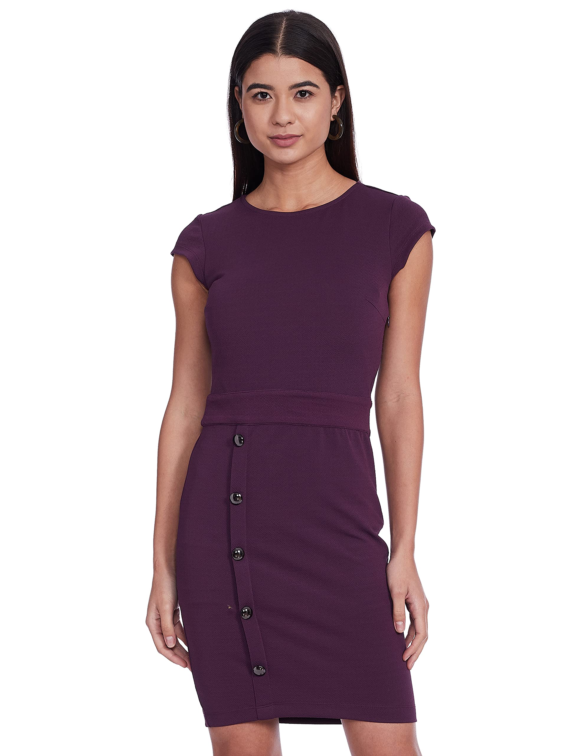 Polyester A-line Mini Dress