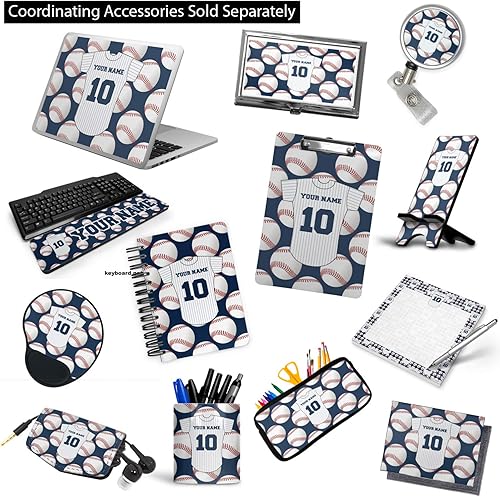 Miniatura 4 de Carpeta personalizada de 3 anillas de jersey de béisbol - 2 pulgadas